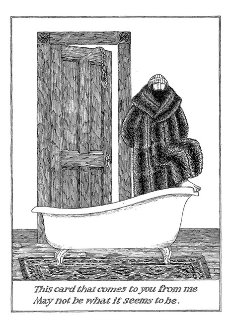 Edward Gorey: To You From Me Notecard