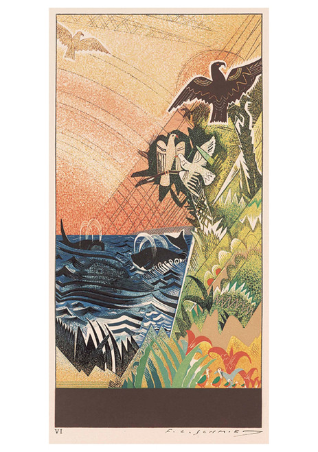 Les Mastodontes et les Volants-oiseaux Notecard - Pack of 6