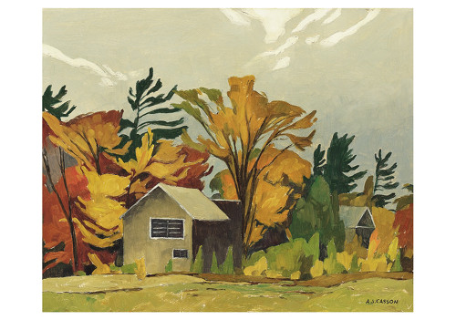 A.J. Casson: Tom Thomson's Shack Notecard