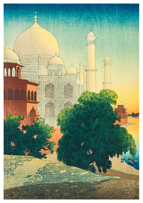 Taj Mahal Sunset Notecard - Pack of 6