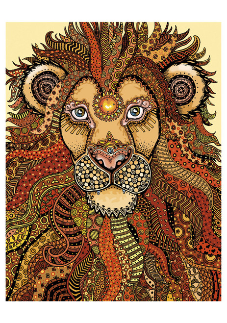 Majestic Lion Notecard - Pack of 6