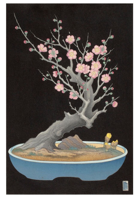 Lilian May Miller: Japanese Dwarf Plum Notecard