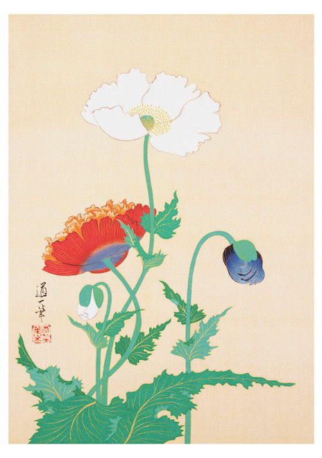 Sakai Doitsu: Poppies Notecard