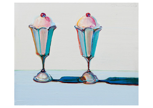 Wayne Thiebaud: Tulip Sundaes Notecard