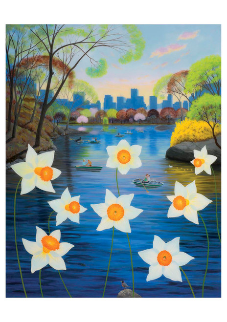 L. C. Armstrong: Dreamers over Daffodils Notecard