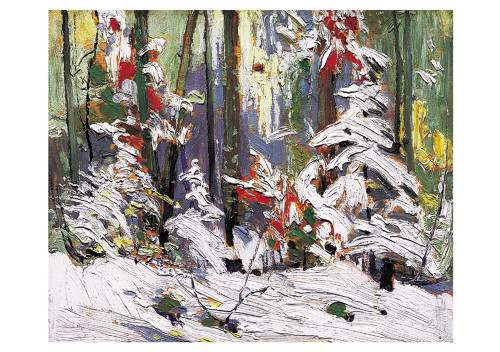 Wood Interior, Winter Postcard - Pack of 6