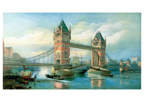 The Tower Bridge, London Postcard - Pack of 6