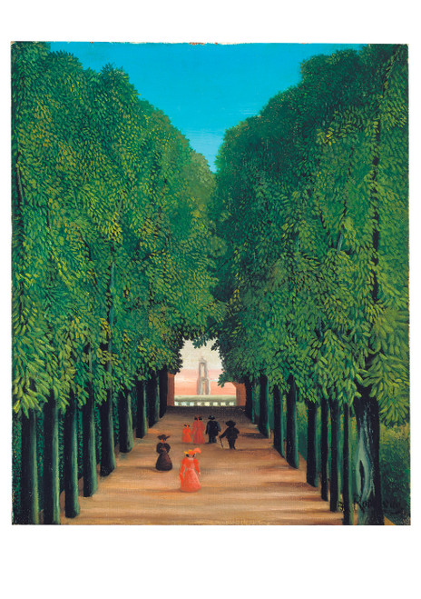 Henri Rousseau: Avenue in Saint-Cloud Park Notecard