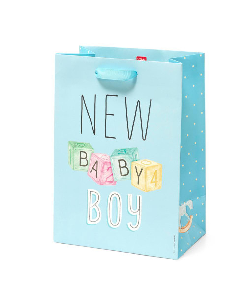 GIFT BAG - MEDIUM - NEW BABY BOY - PACK OF 3