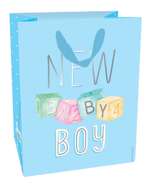 GIFT BAG - LARGE - NEW BABY BOY - PACK OF 3