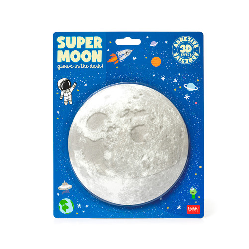 SUPER MOON - GLOWS IN THE DARK - DISPLAY 8 PCS