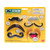 SET OF 6 ADH. FAKE MOUSTACHES - HOT MOUSTACHE