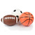 SET OF 3 MINI BALLS - MINI BALL SET - BASKETB+AMERICAN FOOTB.+FOOTB.