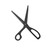 STAINLESS STEEL SCISSORS - CUTTING LINE - BLACK