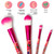 SET OF 4 MAKEUP BRUSHES - OH MY GLOW! - FLOWERS