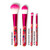 SET OF 4 MAKEUP BRUSHES - OH MY GLOW! - FLOWERS