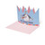 LARGE GREETING CARD - GREETING CARD - PRINCESS CROWN - UNICORN