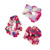 SET OF 3 HAIR SCRUNCHIES - FLOWERS