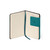 PLAIN NOTEBOOK - MY NOTEBOOK - SMALL - MALACHITE GREEN