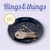 CERAMIC PLATE - RINGS & THINGS - STARS