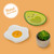 CERAMIC PLATE - RINGS & THINGS - EGG