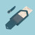 LUGGAGE TAG - PETROL BLUE