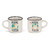 2 COFFEE MUGS - ESPRESSO FOR TWO - CORGI