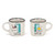 2 COFFEE MUGS - ESPRESSO FOR TWO - POO