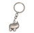 Happy Rhino Keyring