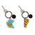 ENAMEL KEY RING - WHAT A KEY RING! - PIZZA