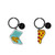 ENAMEL KEY RING - WHAT A KEY RING! - PIZZA