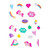 REFLECTIVE BICYCLE STICKERS - RIDE WITH STYLE - UNICORN