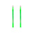 2 REFILLS GEL PEN L. FRIENDS - LOVELY FRIENDS REFILL SET - NEON GREEN