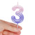 CAKE CANDLE - HAPPY BIRTHDAY CANDLE - PINK - 3