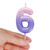 CAKE CANDLE - HAPPY BIRTHDAY CANDLE - PINK - 6