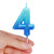 CAKE CANDLE - HAPPY BIRTHDAY CANDLE - BLUE - 4