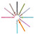 Lovely Friends - Gel Pen - Llama - Display of 15