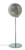 Sojus Light  Illuminated 43cm Globe - Silver / Silver