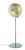 Sojus Light  Illuminated 43cm Globe - Silver / Silver