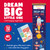WALL-HANGING HEIGHT CHART - DREAM BIG, LITTLE ONE - SPACE