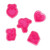 5 COOKIE CUTTERS WITH STAMPS - COOKIE TIME! - LOVE