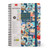 LINED SPIRAL-BOUND NOTEBOOK - SPIRAL NOTEBOOK - LARGE - TRAVEL STICKERS