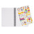 LINED SPIRAL-BOUND NOTEBOOK - SPIRAL NOTEBOOK - LARGE - TRAVEL STICKERS