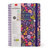 LINED SPIRAL- BOUND NOTEPAD - SPIRAL NOTEBOOK - LARGE - FLOWERS