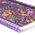 LINED SPIRAL- BOUND NOTEPAD - SPIRAL NOTEBOOK - LARGE - FLOWERS