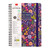 LINED SPIRAL- BOUND NOTEPAD - SPIRAL NOTEBOOK - MAXI - FLOWERS