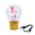 LIGHTBULB-SHAPED TABLE LAMP - BULB FICTION - FLAMINGO