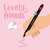 GEL PEN WITH ANIMAL DECORATION - LOVELY FRIENDS - PANDA
