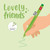 GEL PEN WITH ANIMAL DECORATION - LOVELY FRIENDS - KOALA