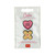 SET OF 2 METAL STICKERS - CUTIE - HEART